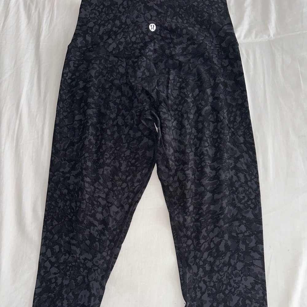 Lululemon Athletica Black Patterned Leggings